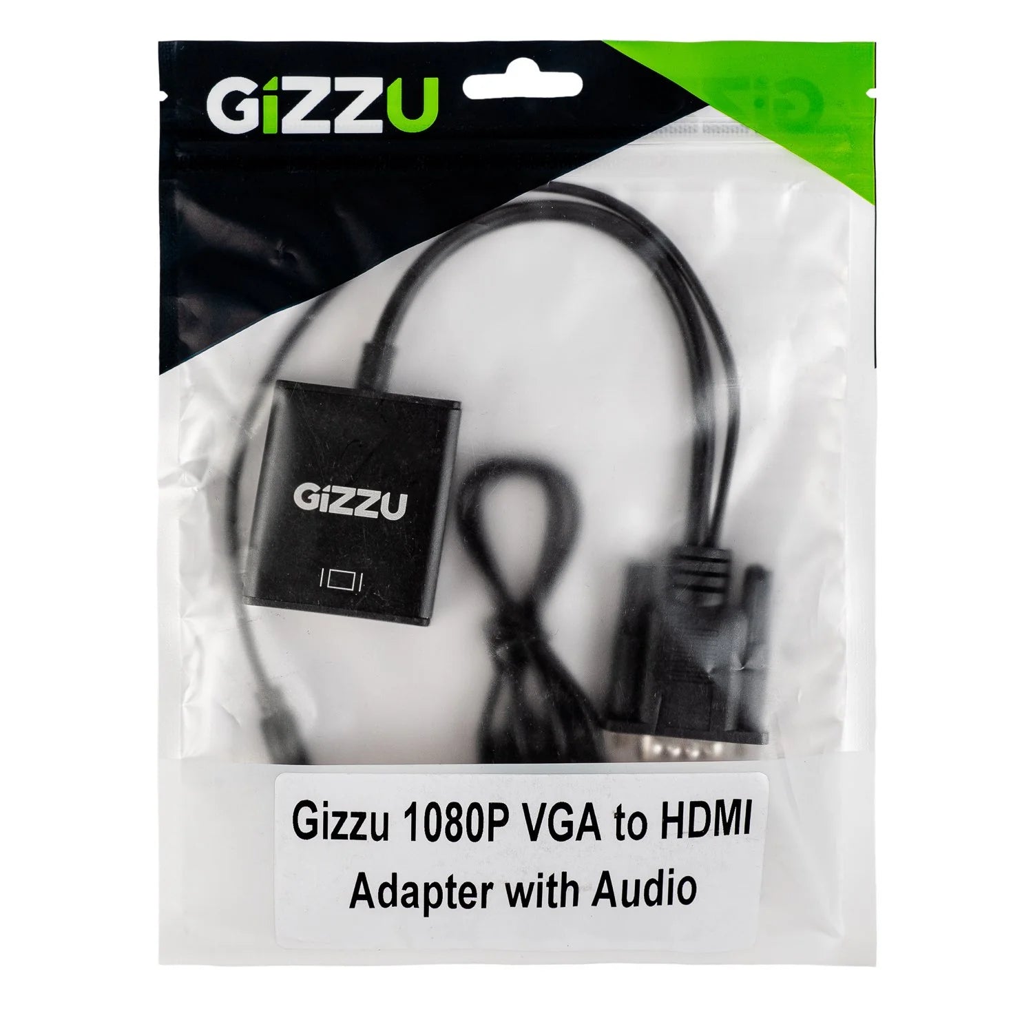 Gizzu 1080p VGA I 2HDMI adapter with Audio