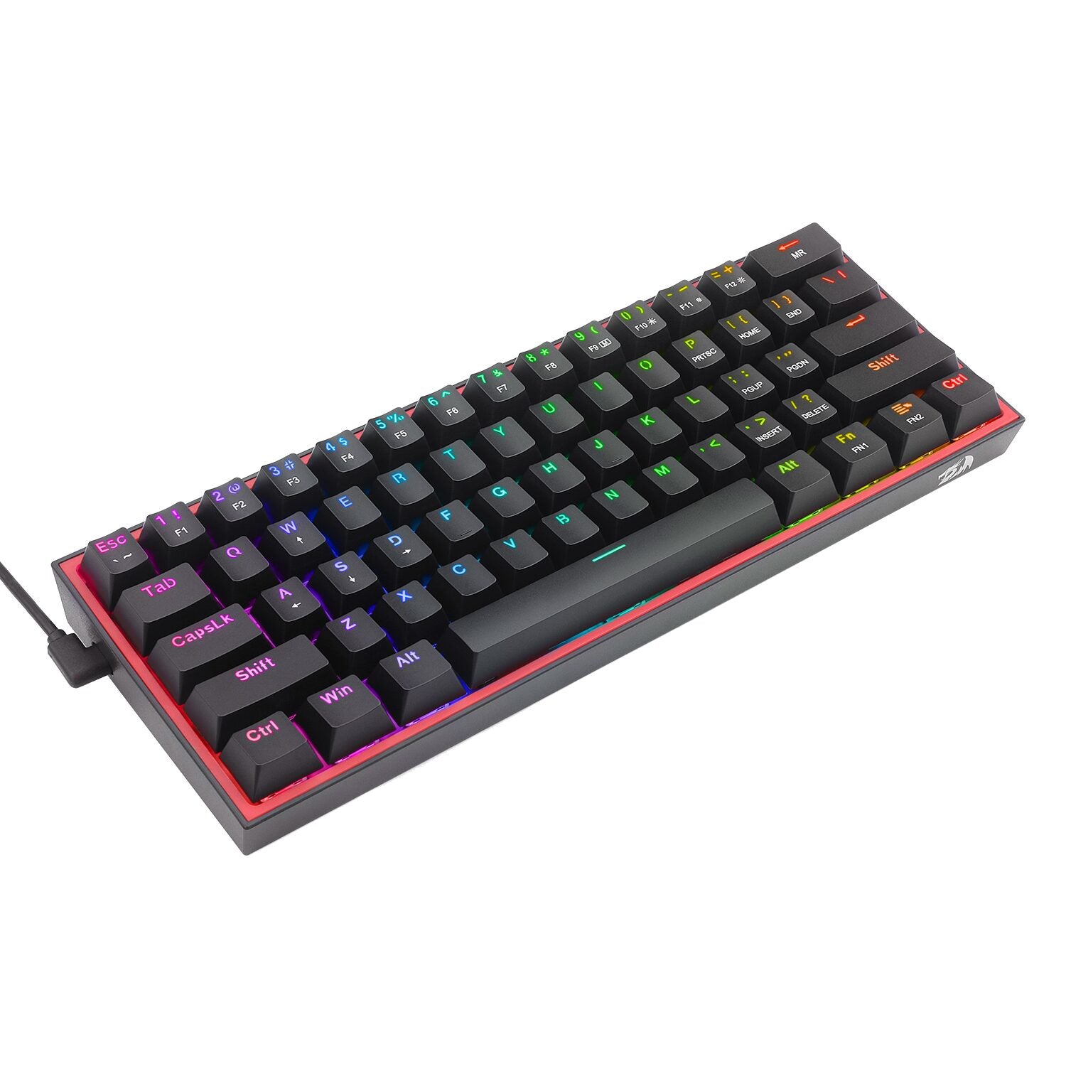 Redragon K617 FIZZ 60% Wired RGB Gaming Keyboard