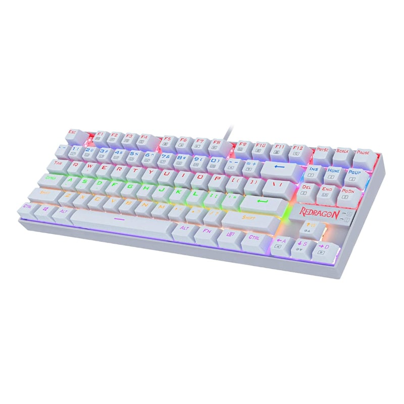 REDRAGON KUMARA Mechanical 87 KeyRGB Backlit Gaming Keyboard – White