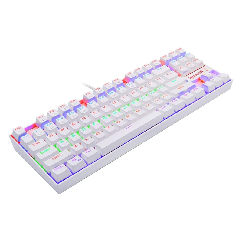 REDRAGON KUMARA Mechanical 87 KeyRGB Backlit Gaming Keyboard – White
