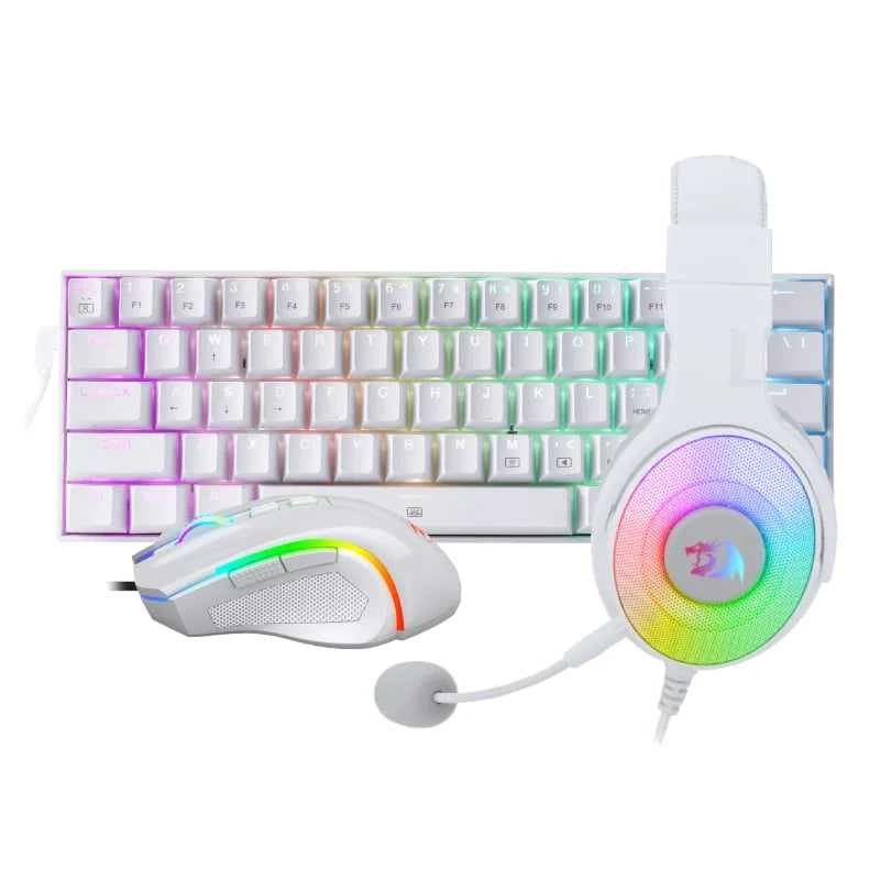 3 IN 1 Redragon Wired Combo (White)