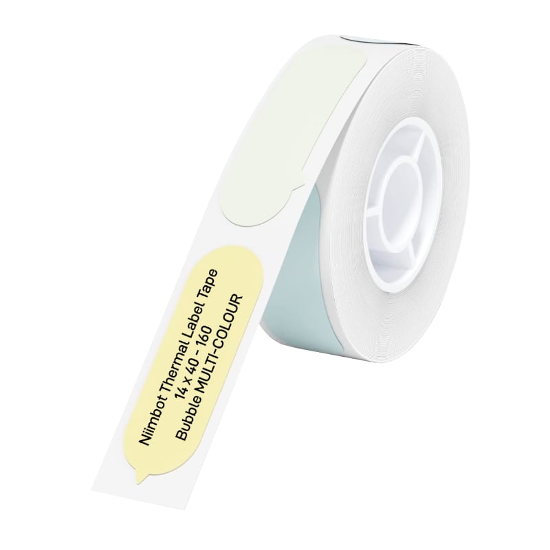 NIIMBOT D11D110D101H1S Thermal Label 14x40mm – 160 Labels Per Roll – Bubble B