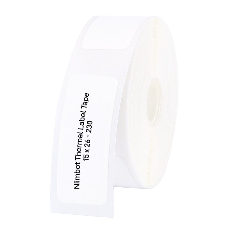 NIIMBOT D11D110D101H1S Thermal Label 15x26mm – 230 Labels Per Roll – White